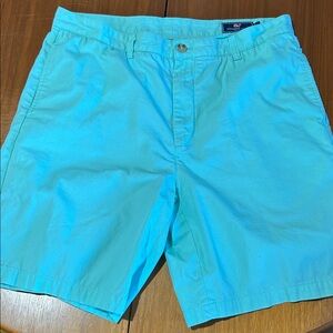 Vineyard Vines Aqua Flat Front Chino Shorts